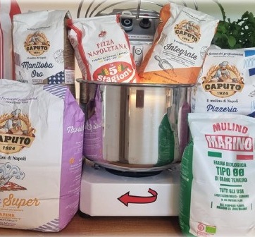 All essential ingredients and tools for professional-level Neapolitan pizza at home